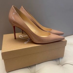Christian Louboutin Pigalle Patent Nude 85mm size 39